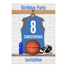 Personalisierter Basketball Jersey (LBO) Einladungen