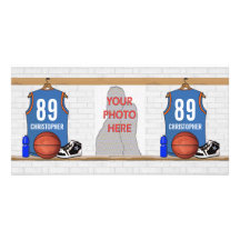 Personalisierter Basketball Jersey (LBO) Photo Grußkarte
