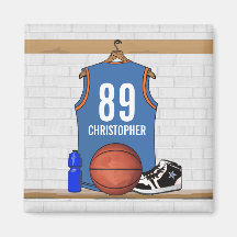 Personalisierter Basketball Jersey (LBO) Magnete