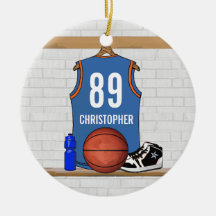 Personalisierter Basketball Jersey (LBO) Ornament