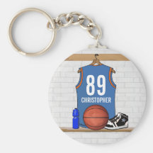 Personalisierter Basketball Jersey (LBO) Schlüsselanhänger