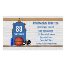 Personalisierter Basketball Jersey (LBO) Visitenkarten Vorlagen
