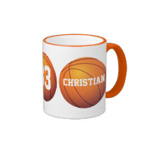 Personalisierter Basketball Kaffee Tasse