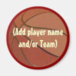 Personalisierter Basketball Magent Magnete