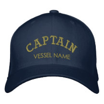 Personalisierter Boots-Namen-Kapitän Hat Bestickte Kappen