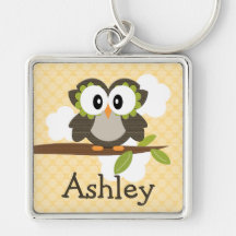 Personalisierter Eule Keychain Schlüsselring Schlüsselbänder