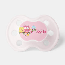 Personalisierter "glückliche Baum-Eulen-" Baby-Fri