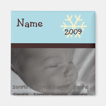 Personalisierter Magnet des Babys erstes Weihnacht Magnete