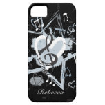 Personalisierter musikalischer Stern merkt Designe iPhone 5 Etuis