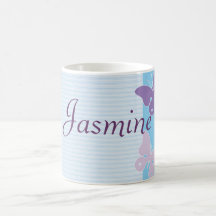 Personalisierter Namensbecher - Schmetterlinge Kaffeetasse