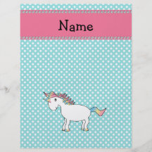 Personalisierter niedlicher Namensunicorn Vollfarbige Flyer