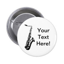 Personalisierter Saxophone Anstecknadelbuttons