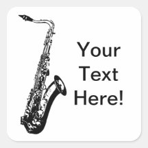 Personalisierter Saxophone Stickers