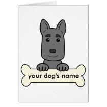 Personalisierter Schäferhund karten