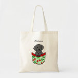 Personalisierter schwarzer Labrador-Welpe in der T