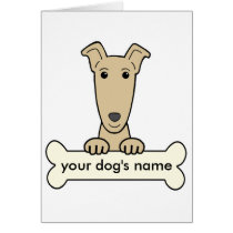 Personalisierter Windhund karten