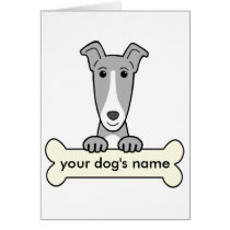 Personalisierter Windhund karten