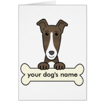 Personalisierter Windhund karten
