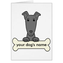 Personalisierter Windhund karten