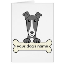 Personalisierter Windhund karten