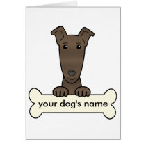 Personalisierter Windhund karten