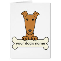 Personalisierter Windhund karten