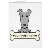 Personalisierter Windhund karten