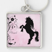 Personalisiertes aufrichtenpferd Keychain Schlüsselanhänger