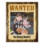 Personalisiertes gewolltes Plakat, großes Foto w/T