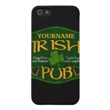 Personalisiertes irisches Pub-Zeichen iPhone 5 Cover