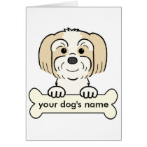 Personalisiertes Lhasa Apso karten