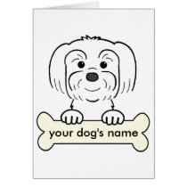 Personalisiertes Lhasa Apso karten