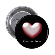 Personalisiertes Liebe-Herz des Rosa-3D Anstecknadelbutton