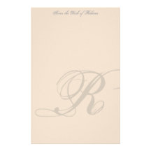 Personalisiertes Monogramm-Briefpapier Druckpapier