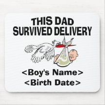 Personalisiertes neues Vati-Baby-Jungen-Geschenk Mauspad