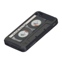 Personalisiertes Retro Mixtape iPhone 4 Hülle