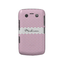 Personalisiertes rosa Zickzack BlackBerry Muster d Blackberry Bold Hüllen