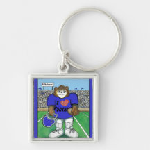 Personalisiertes Team färbt Keychain Schlüsselanhänger