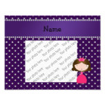 Personalized name princess purple diamonds photo art