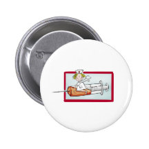 Personifizieren Sie mit Namen - die Superkrankensc Anstecknadelbutton