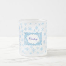 Personifizieren Sie Schneeflocke-Becher Tee Tasse