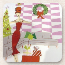 Personifizieren Sie Shabby Chic-Weihnachten kork-untersetzer