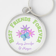 Personifizierte beste Freunde für immer Keychain Schlüsselband