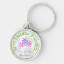 Personifizierte beste Freunde für immer Keychain Schlüsselband