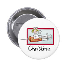 Personlaize mit Namen - Knopf für Supernurse Buttons