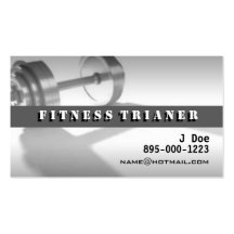 Persönlicher Trainer Visitenkartenvorlage