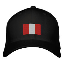 Peru-Flagge Bestickte Baseballmütze