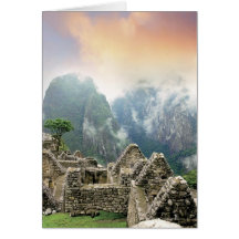 Peru, Machu Picchu, die alte verlorene Stadt von Karten