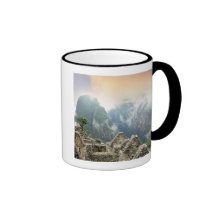 Peru, Machu Picchu, die alte verlorene Stadt von Teetasse