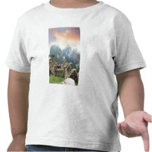 Peru, Machu Picchu, die alte verlorene Stadt von Shirt